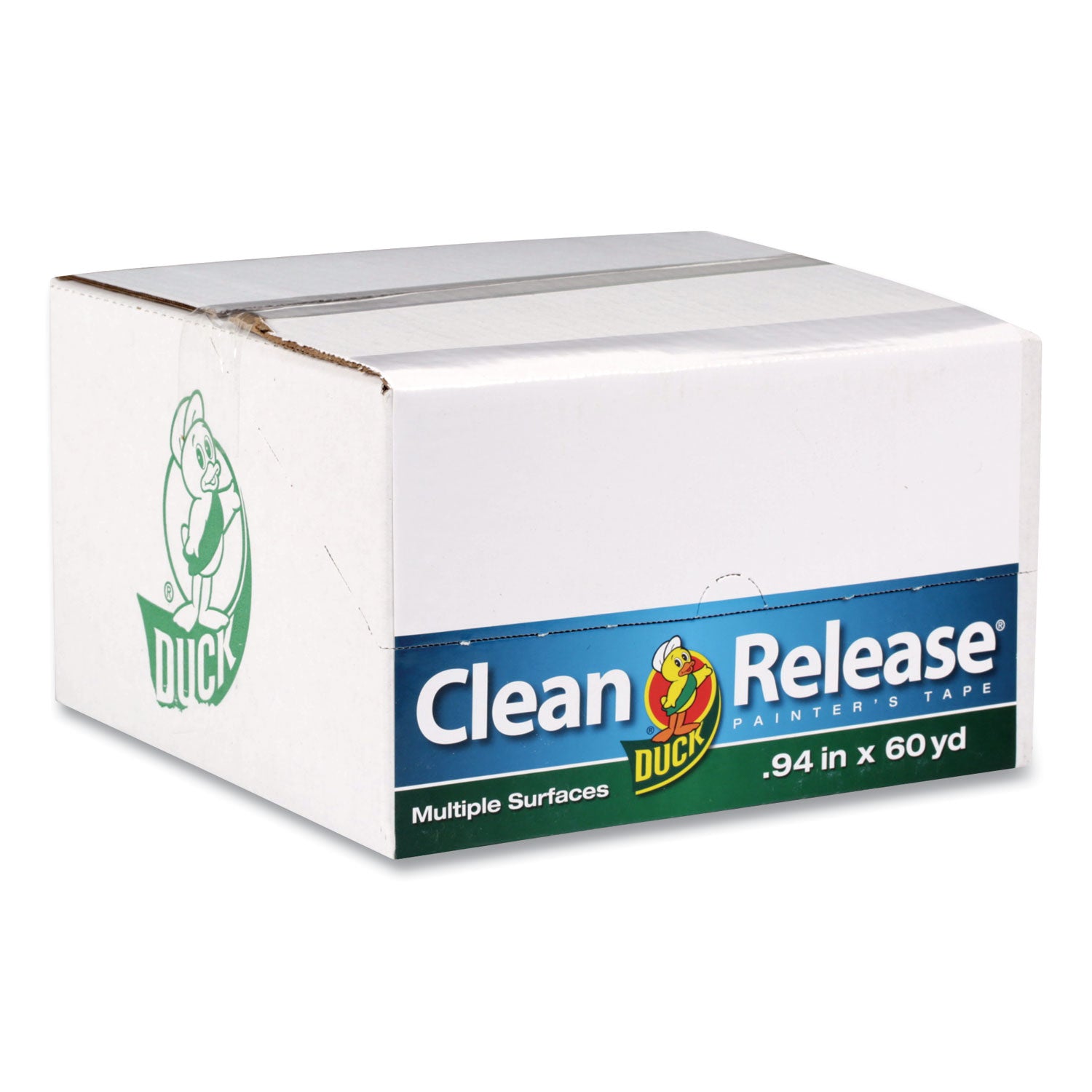 Duck Clean Release Blue Painter's Tape, 0.94" x 60 yd, 5.3 mil Thickness, 3" Core, UV Resistant, Crepe Paper, Blue, 24 Pack