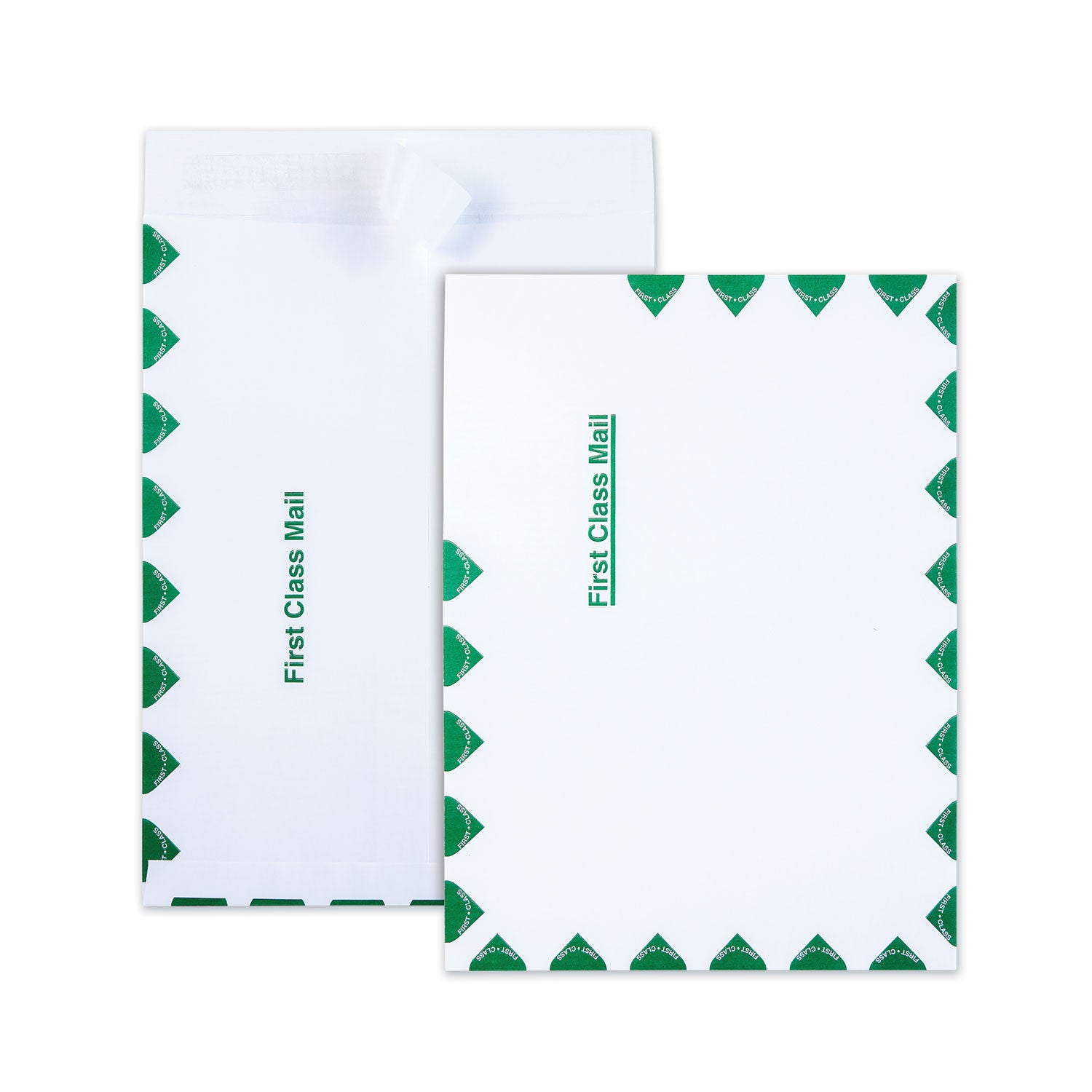 First Class Mail - 9" Width x 12" Length - Self-sealing - White - 100 / Box