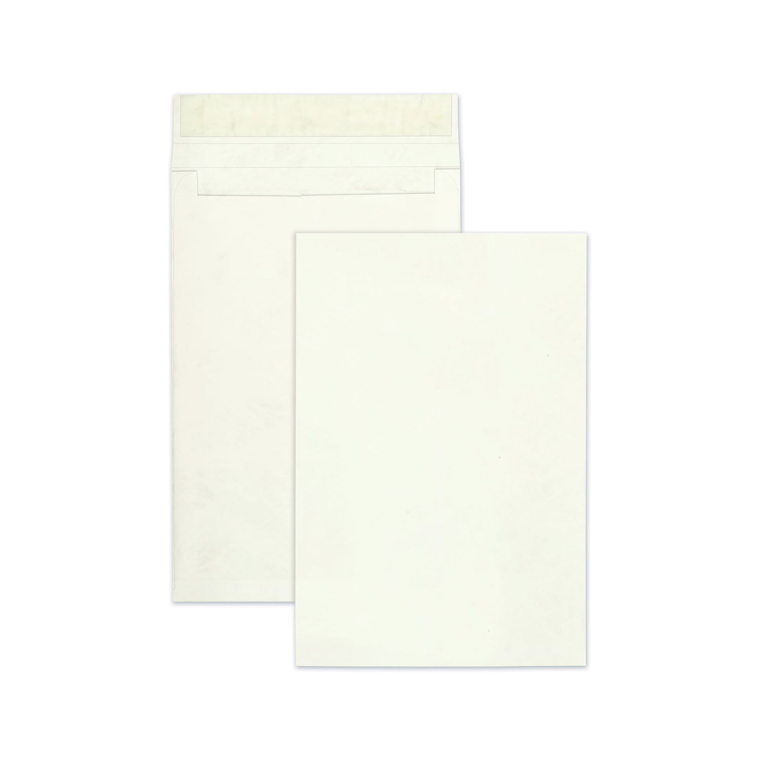 Expansion - 12" Width x 16" Length - 2" Gusset - 14 lb - Peel & Seal - White - Tyvek - 100 / Carton