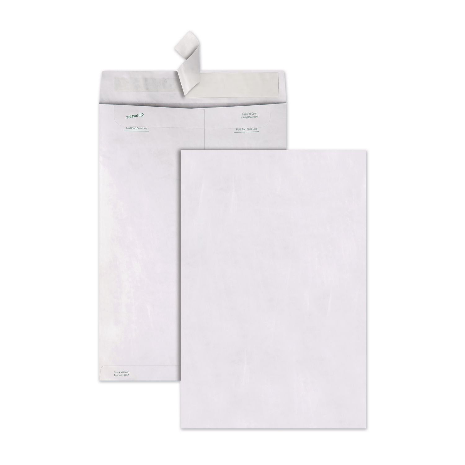 Catalog - 10" Width x 15" Length - 14 lb - Peel & Seal - White - Tyvek - 100 / Box