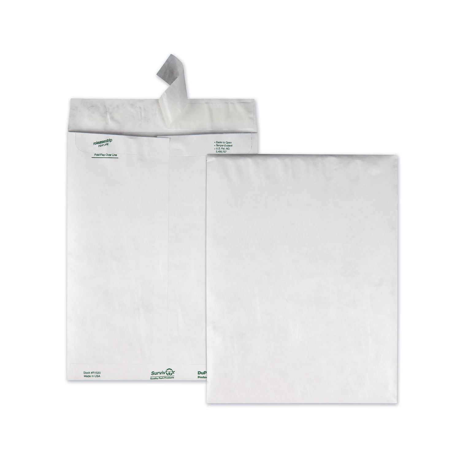 Catalog - #12 1/2 - 9 1/2" Width x 12 1/2" Length - 14 lb - Peel & Seal - White - Tyvek - 100 / Box