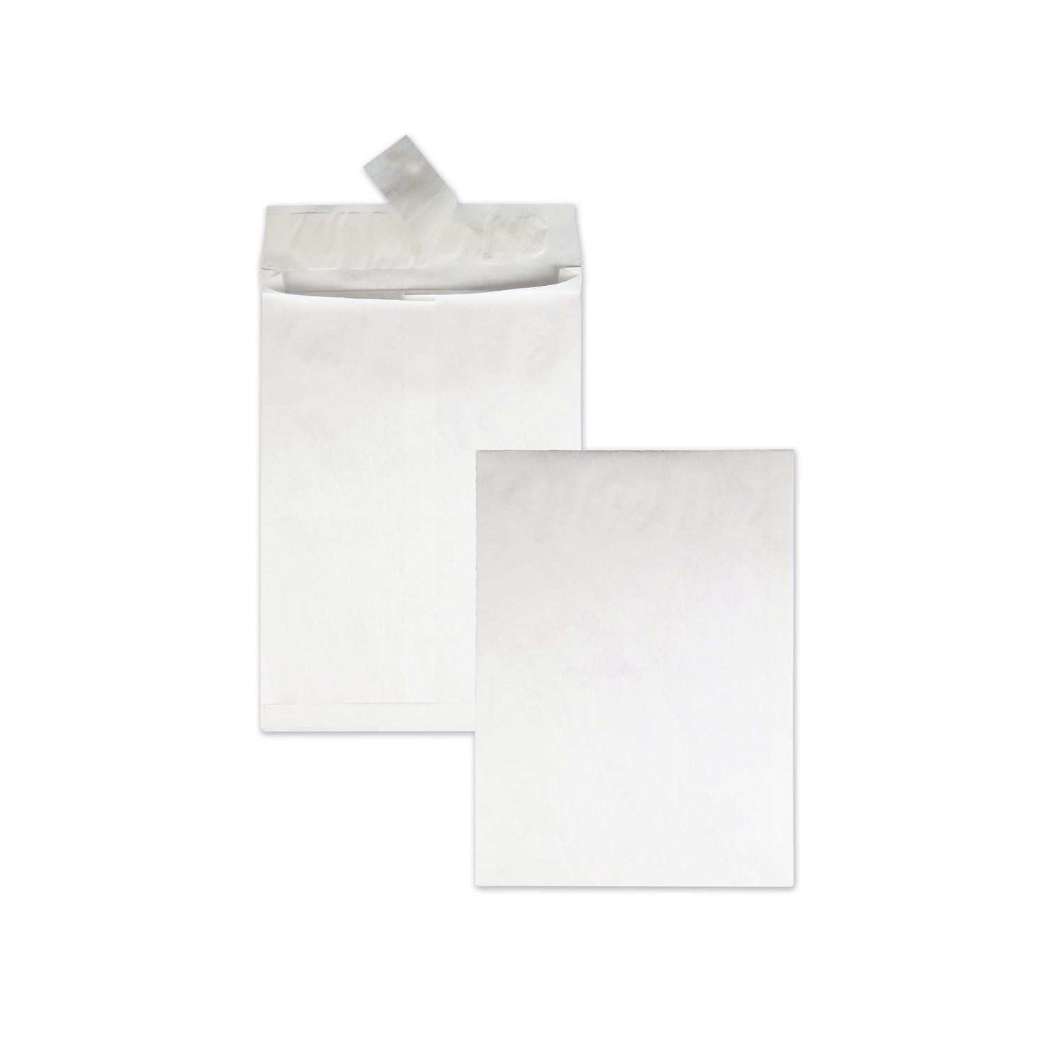 Expansion - 10" Width x 13" Length - 1 1/2" Gusset - 14 lb - Peel & Seal - White - Tyvek - 100 / Carton
