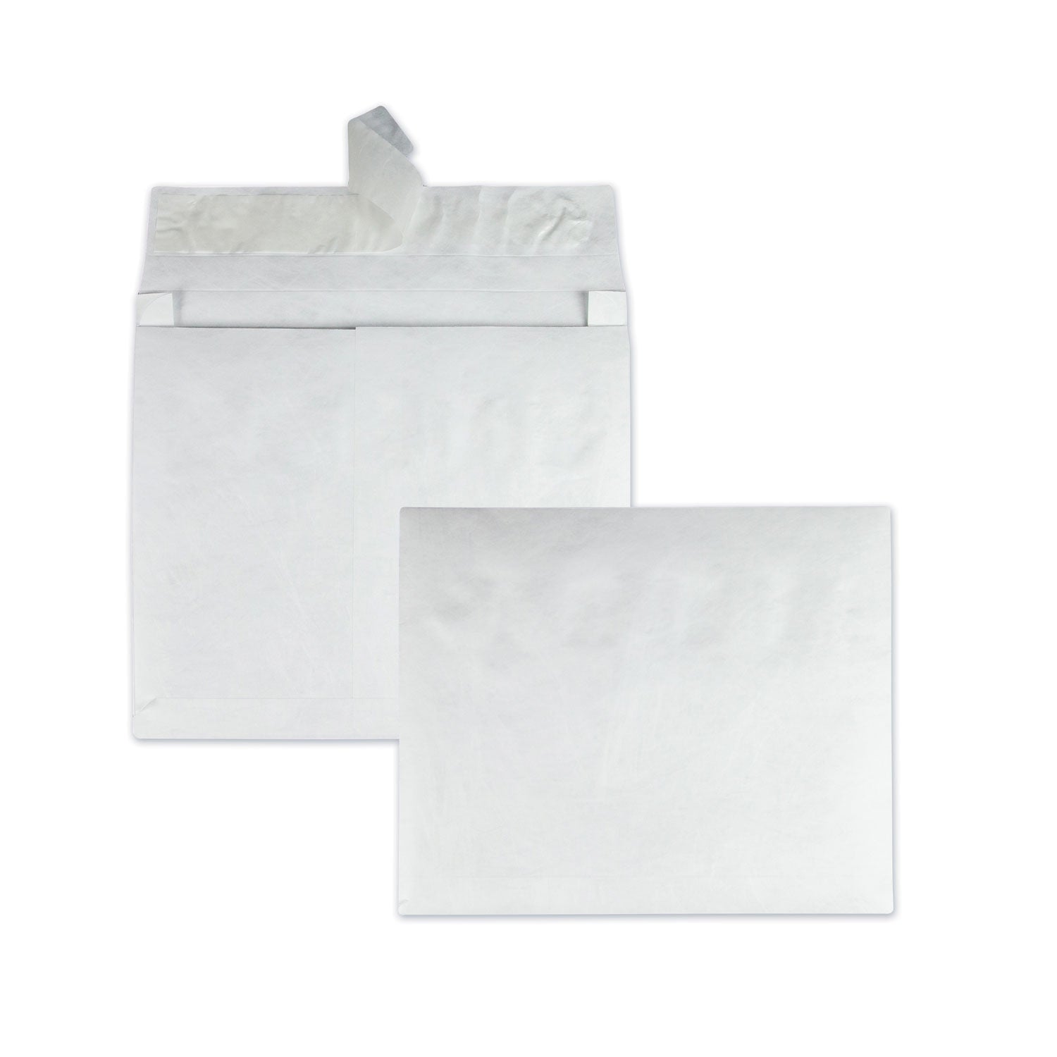 Expansion - 12" Width x 16" Length - 2" Gusset - 14 lb - Self-sealing - White - Tyvek - 100 / Carton