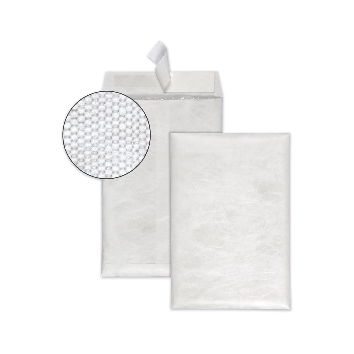 Quality Park Survivor Plus Tyvek Bubble Mailers - Bubble - 6 1/2" Width x 9 1/2" Length - Self-sealing - White - Tyvek - 25 / Box