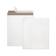 Quality Park Sturdy Fiberboard Photo Mailers - Board - 12 3/4" Width x 15" Length - Self-sealing - White - Fiberboard - 25 / Box