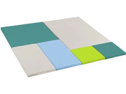 6-Square Mosaic Mats Kit - Multicolor, 56.7"L x 56.7"W