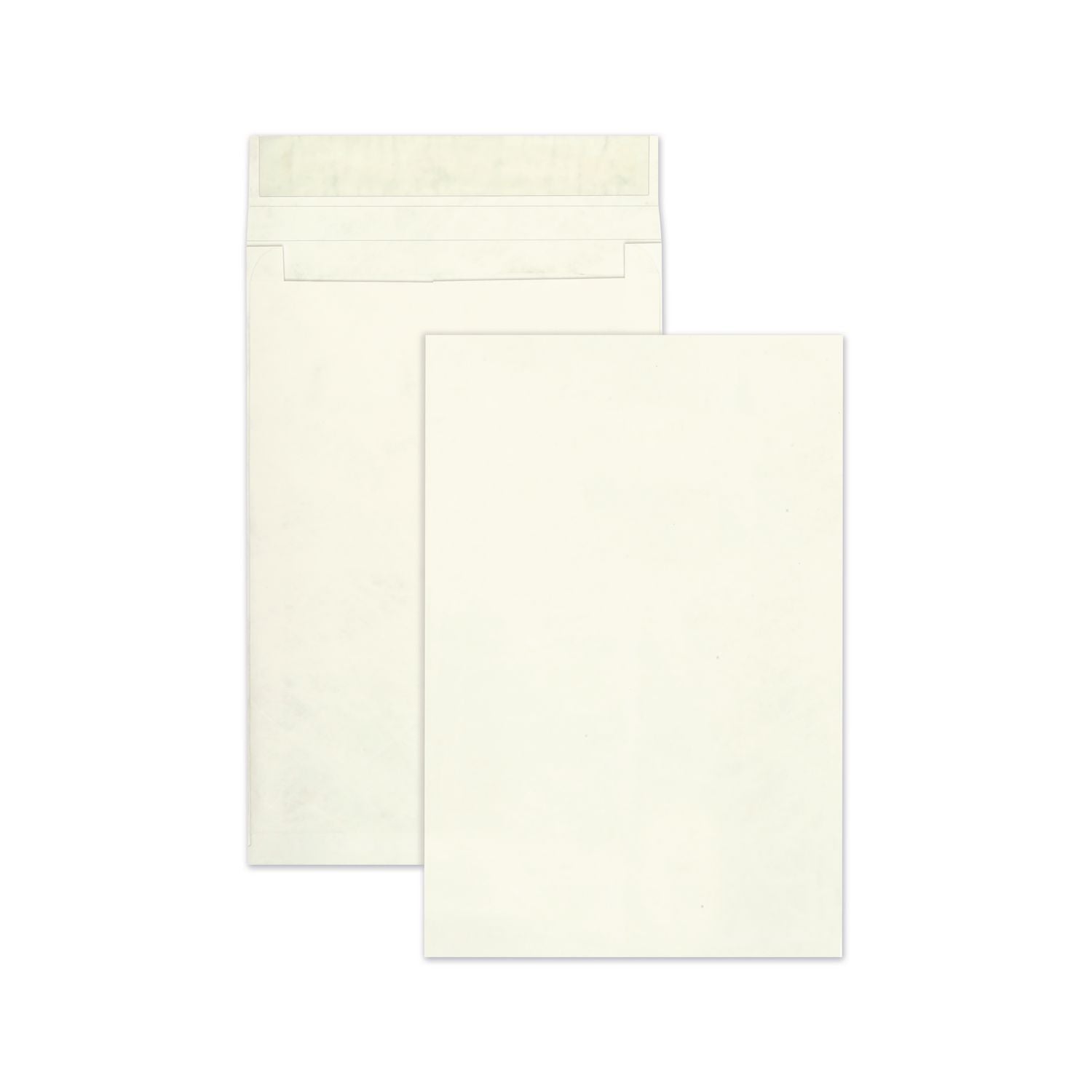 Survivor&reg; 12 x 16 x 2 DuPont Tyvek Expansion Mailers with Self-Seal Closure - Expansion - 12" Width x 16" Length - 2" Gusset - 14 lb - Peel & Seal - White - Tyvek - 25 / Box