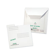 Disc/Diskette - 6" Width x 5 7/8" Length - White - Paperboard - 10 / Pack