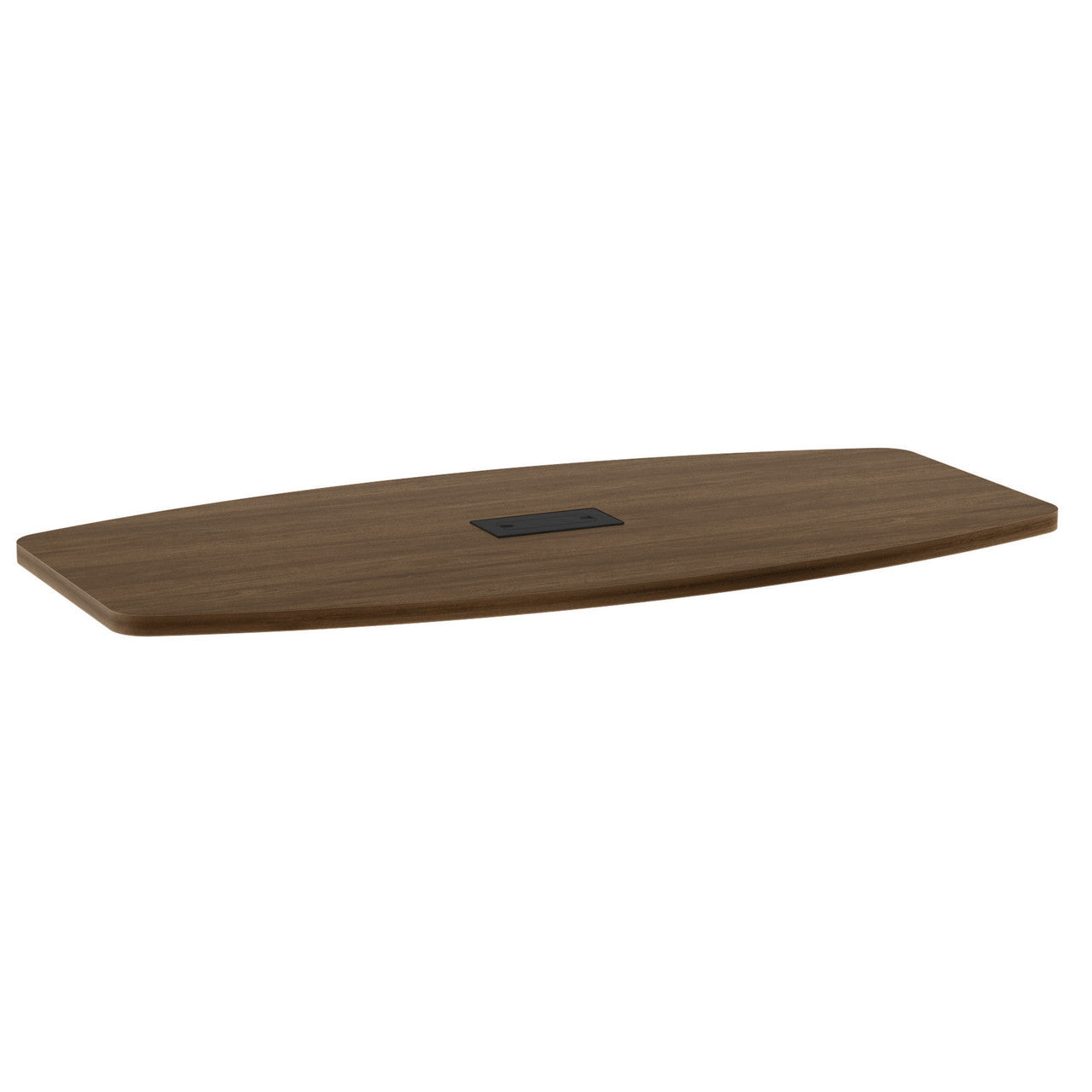 OfficeSource Conference Tables 72" Boat Shaped Top (Top Only) - Modern Walnut