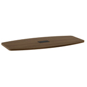 OfficeSource Conference Tables 72" Boat Shaped Top (Top Only) - Modern Walnut