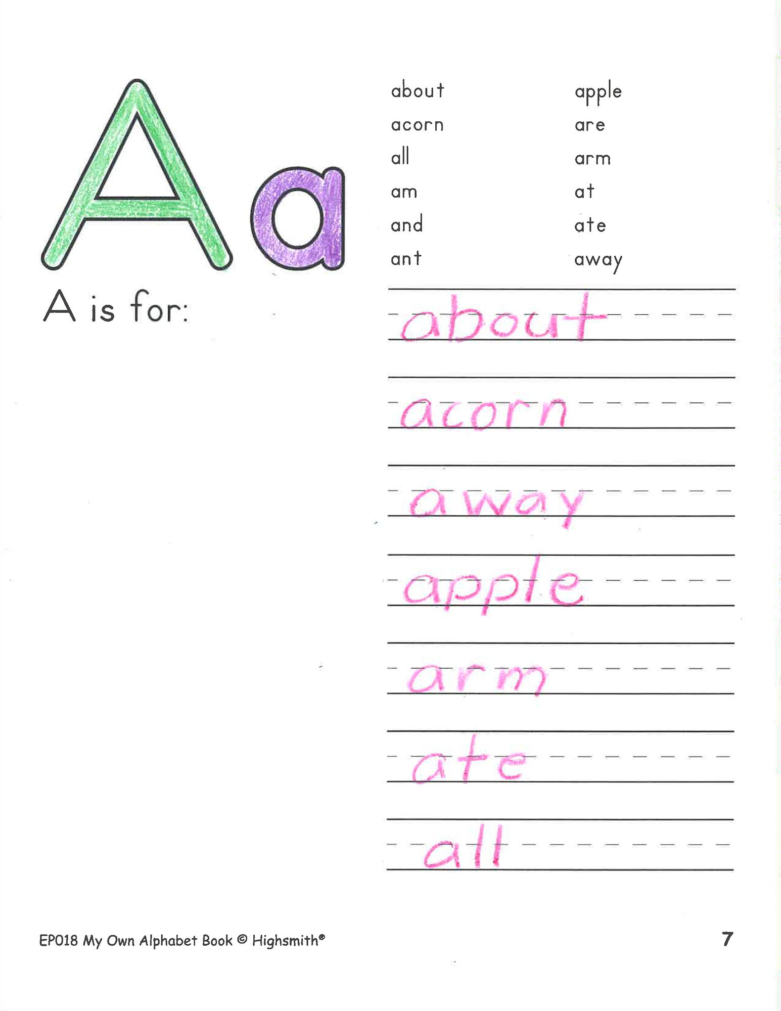 My Own Books™: My Alphabet Book, 10-Pack