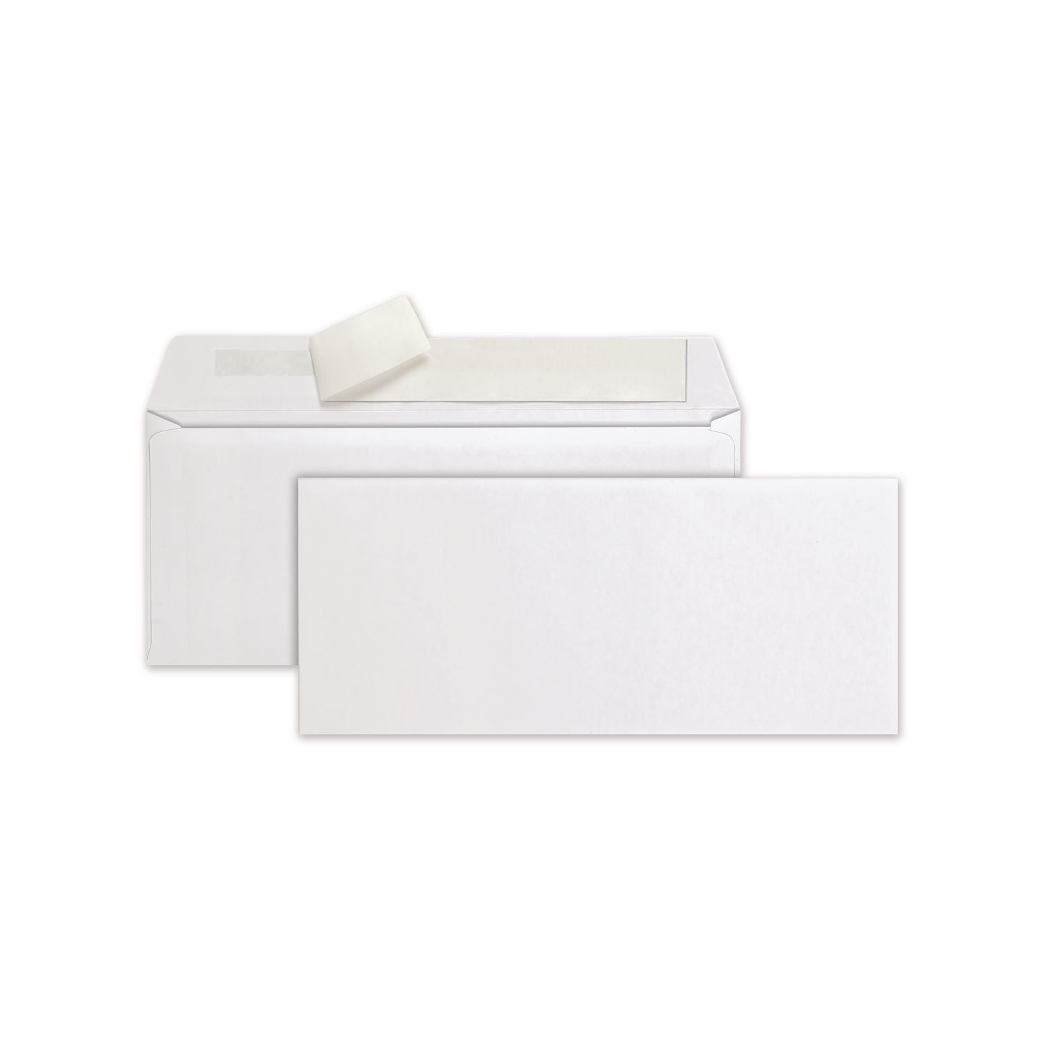 Business - #10 - 4 1/8" Width x 9 1/2" Length - 24 lb - Peel & Seal - White - Wove - 500 / Box