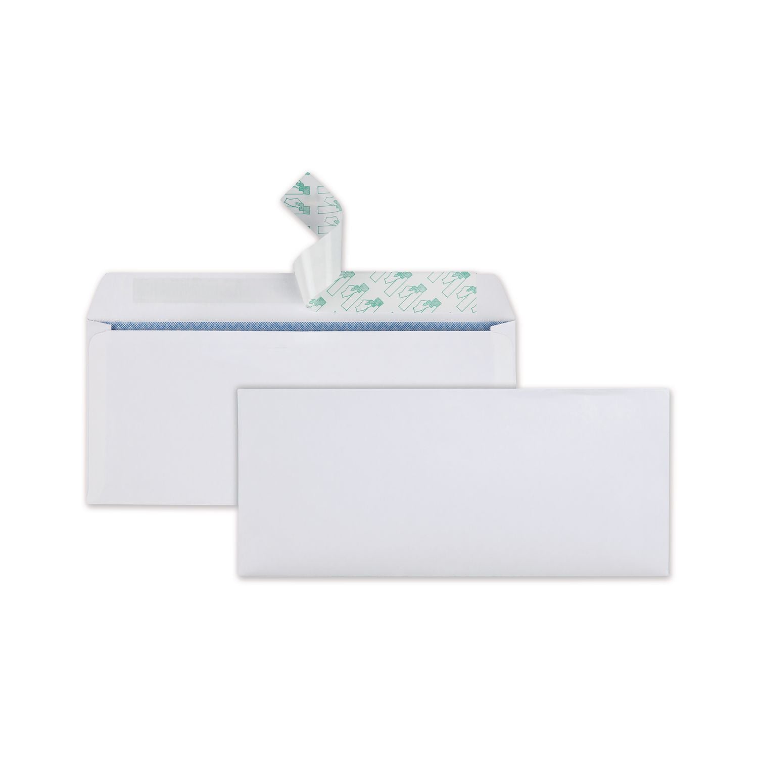 Security - #10 - 4 1/8" Width x 9 1/2" Length - 24 lb - Self-sealing - White - Wove - 30 / Box
