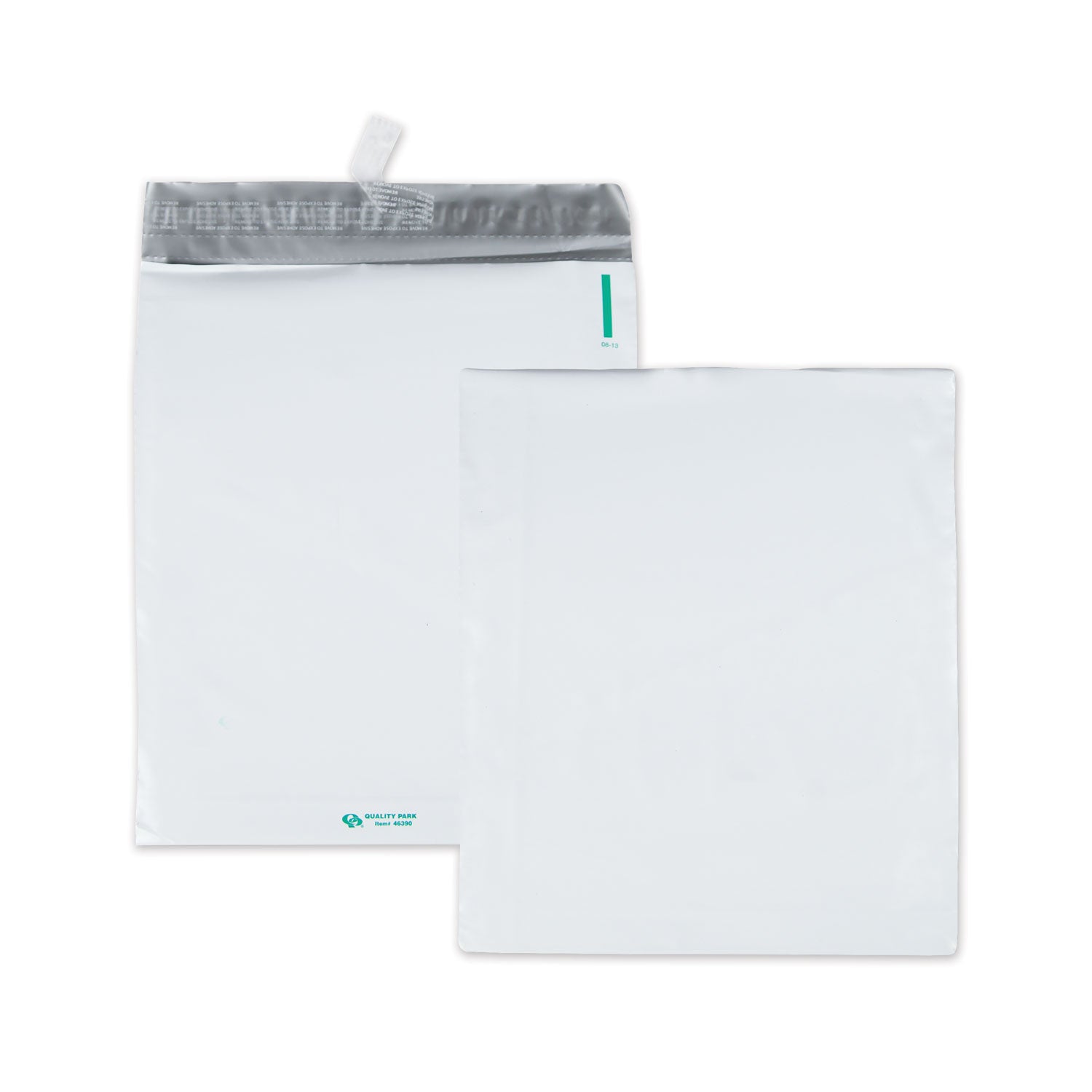 Quality Park Open-End Poly Expansion Mailers - Expansion - 11" Width x 13" Length - 2" Gusset - Self-sealing - White - Polyethylene - 100 / Carton