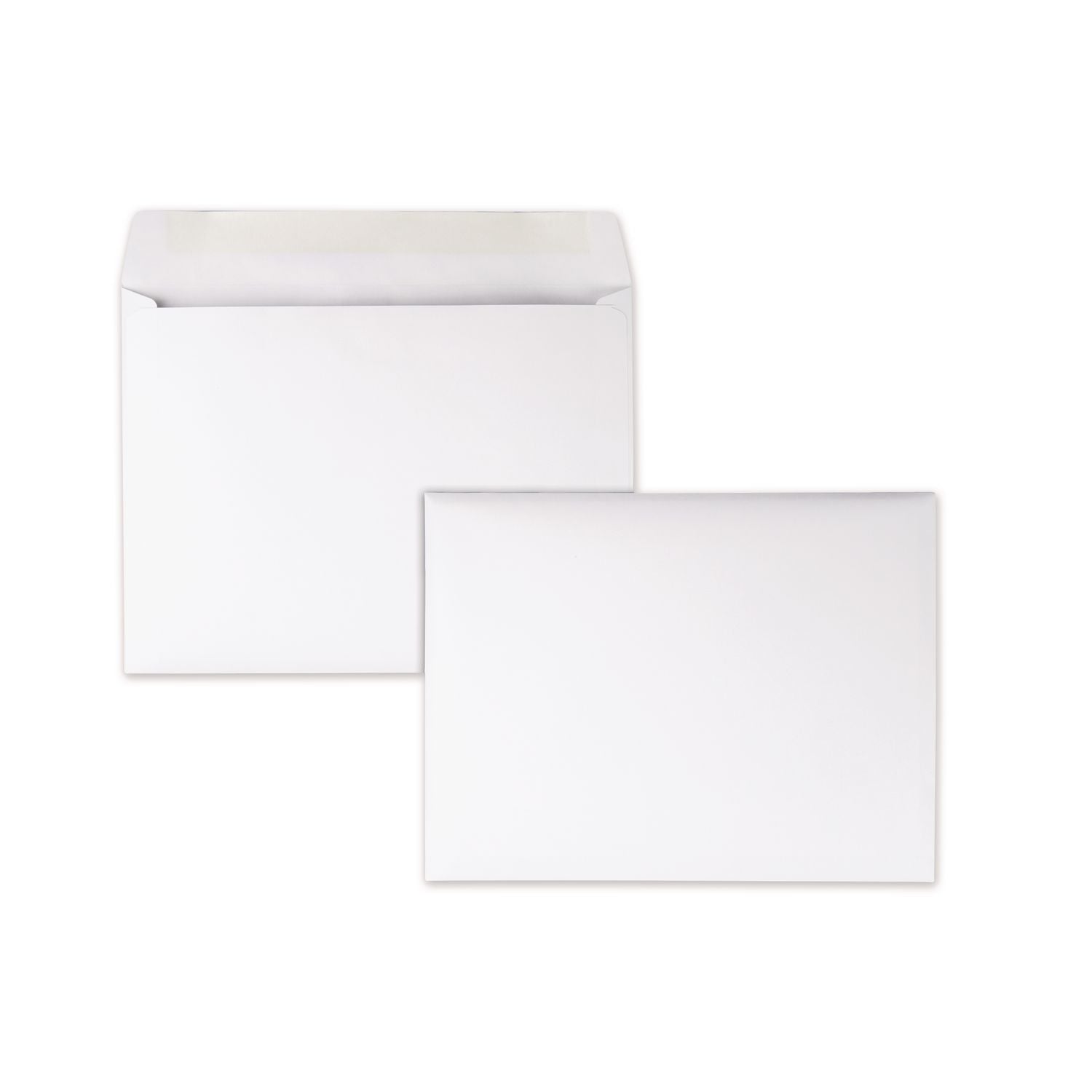 Booklet - #9 1/2 - 9" Width x 12" Length - 28 lb - Gummed - White - Paper - 100 / Box