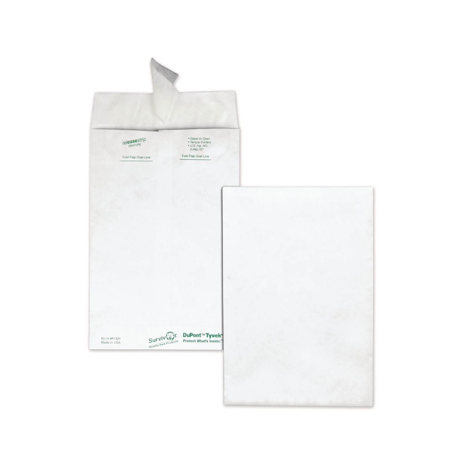 Catalog - #1 - 6" Width x 9" Length - 14 lb - Peel & Seal - White - Tyvek - 100 / Box