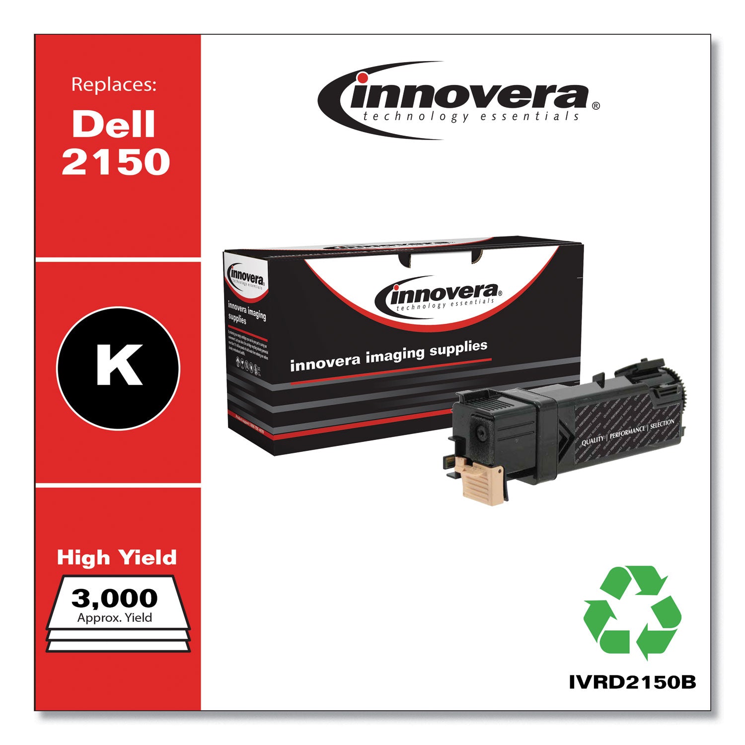 Remanufactured Black High-Yield Toner, Replacement for 331-0719, 3,000 Page-Yield
