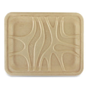 Fiber Trays, PLA Lined, PFAS Free, 9.1 x 7.1 x 0.7, Natural, Paper, 500/Carton