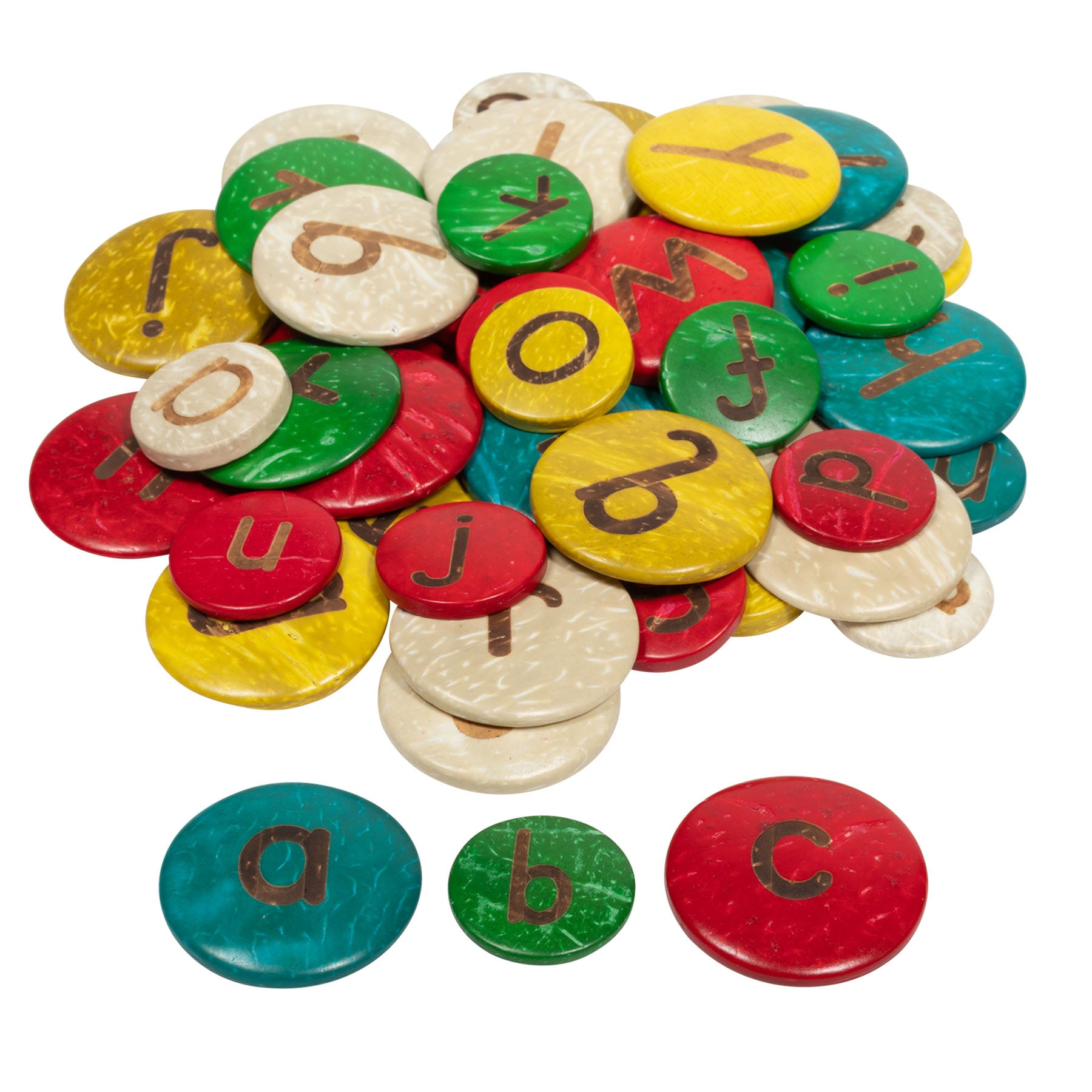 Coconut Letters, Lowercase, Set of 52
