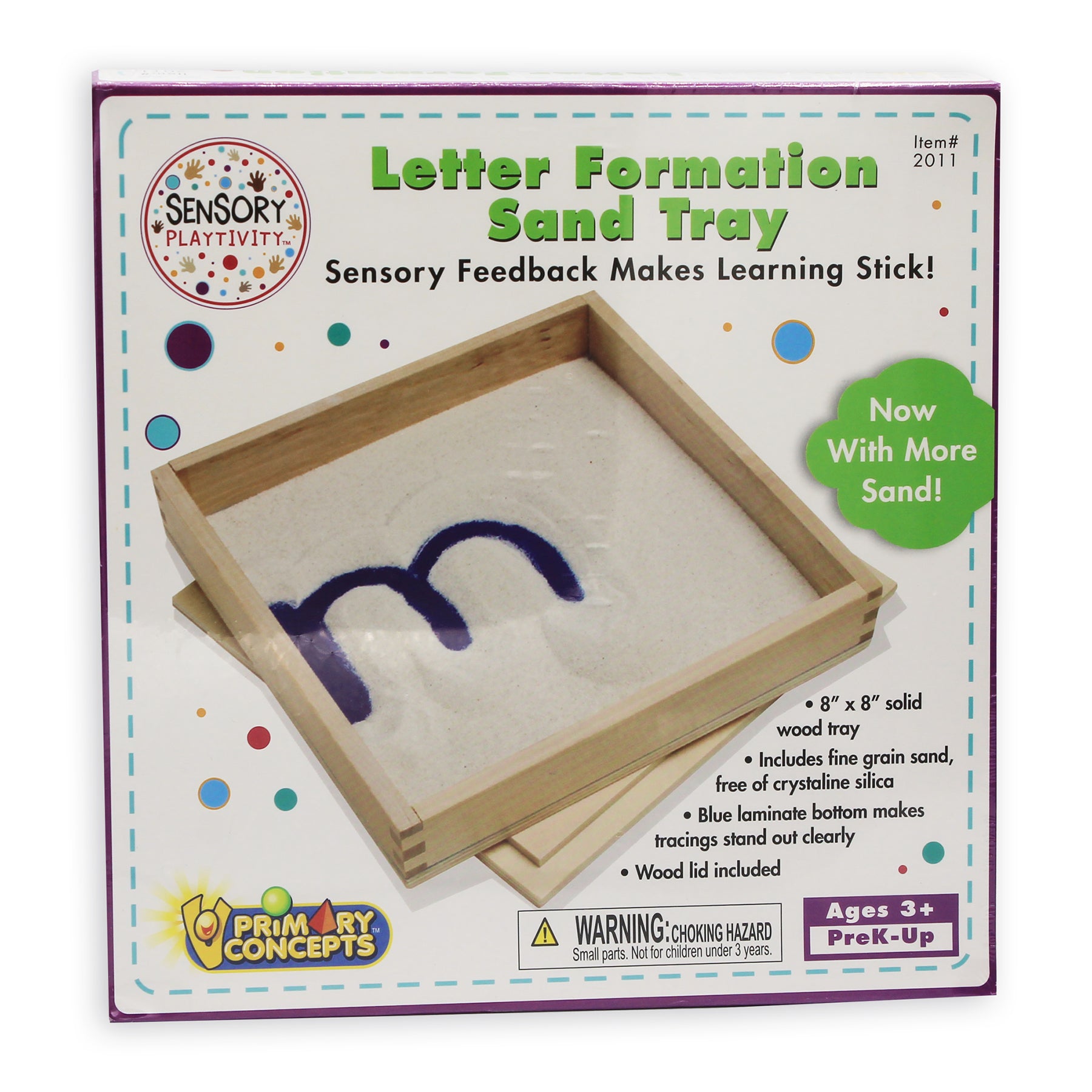 Letter Formation Sand Tray, 8" x 8"