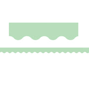 Mint Green Scalloped Rolled Border Trim