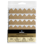 Canson Self Adhesive Photo Corners, Kraft, 252 Piece, 1 Count