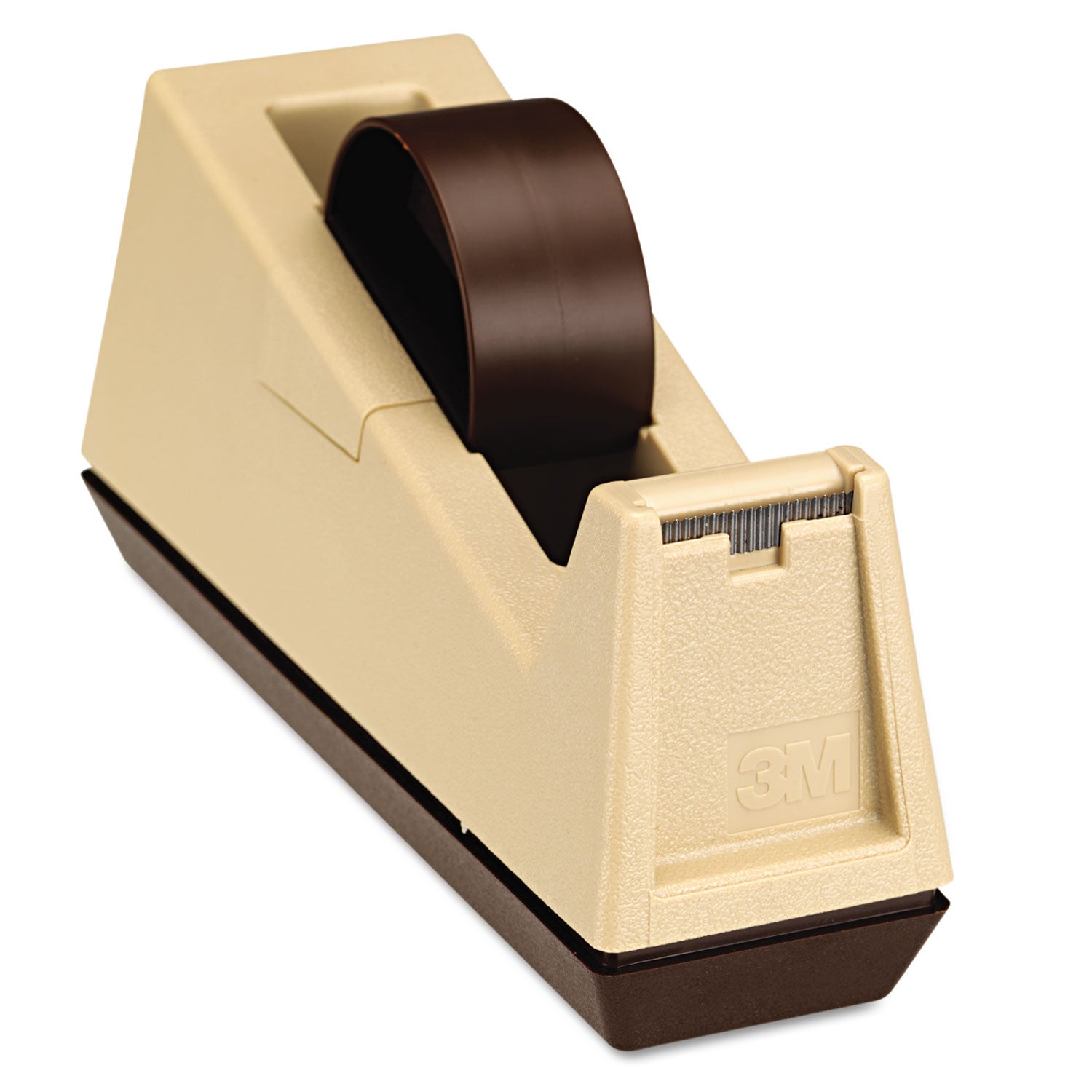 Scotch Heavy-Duty Dispenser - Holds Total 1 Tape(s) - 3" Core - Refillable - Beige - 1 Each