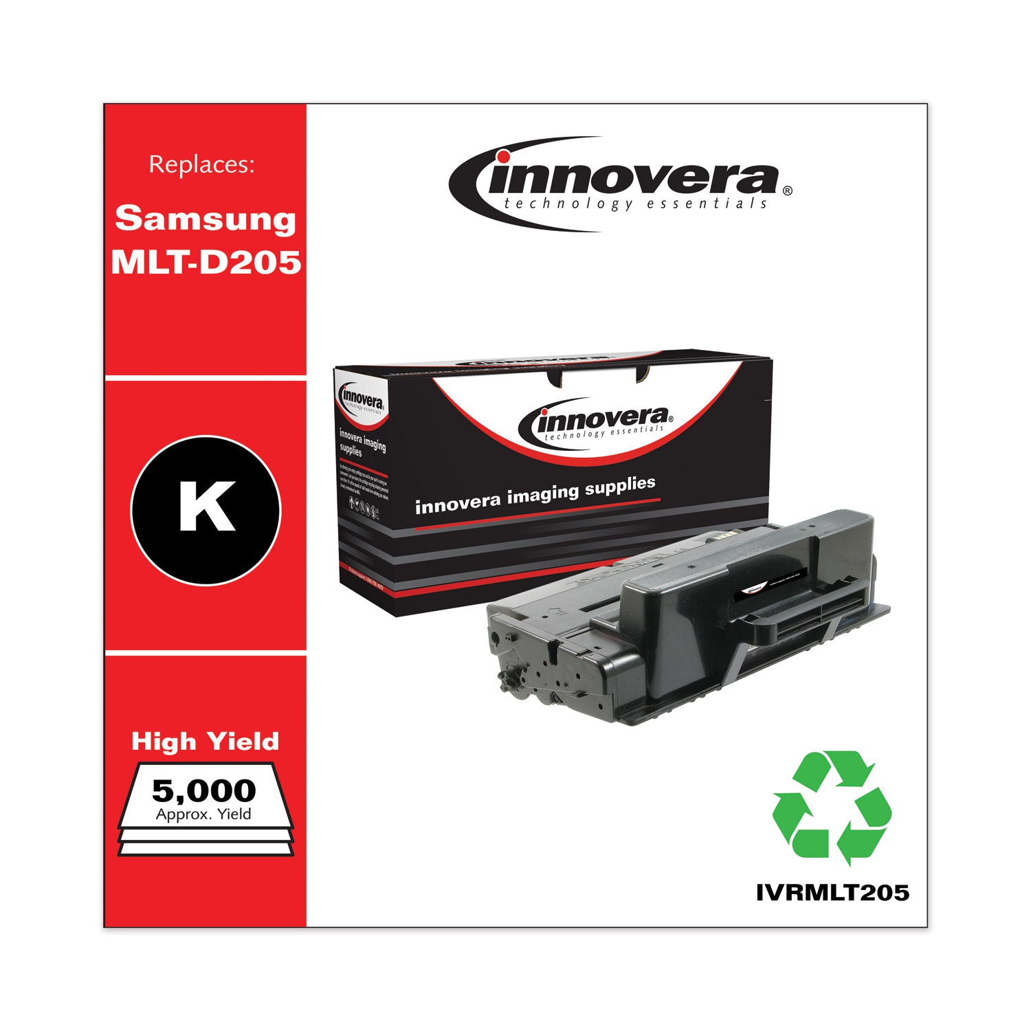 Remanufactured Black Toner, Replacement for MLT-D205L, 5,000 Page-Yield