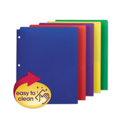Smead Letter Pocket Folder - 8 1/2" x 11" - 50 Sheets Capacity - 2 Pocket(s) - Red, Purple, Yellow, Green, Dark Blue - 5/Pack - 10 / Carton