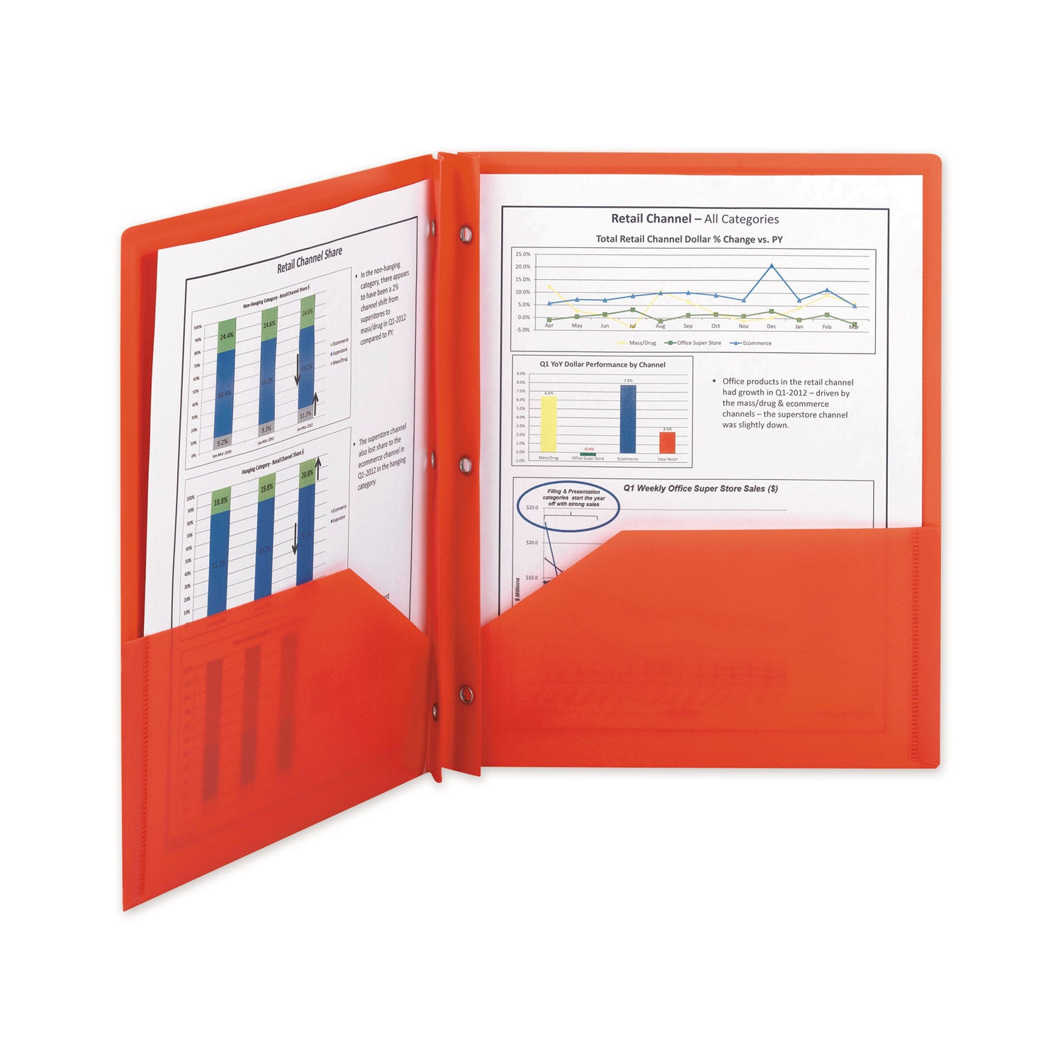 Smead Letter Pocket Folder - 8 1/2" x 11" - 80 Sheets Capacity - Double Tang Fastener(s) - 2 Pocket(s) - Polypropylene - Red - 25/Box - 25 / Box