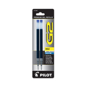 Refill For Pilot G2 Gel Ink Pens, Bold Conical Tip, Blue Ink, 2/pack