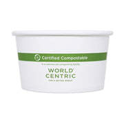 Paper Bowls, 12 oz, 4.5" Diameter x 2.5" h,  White, 500/Carton