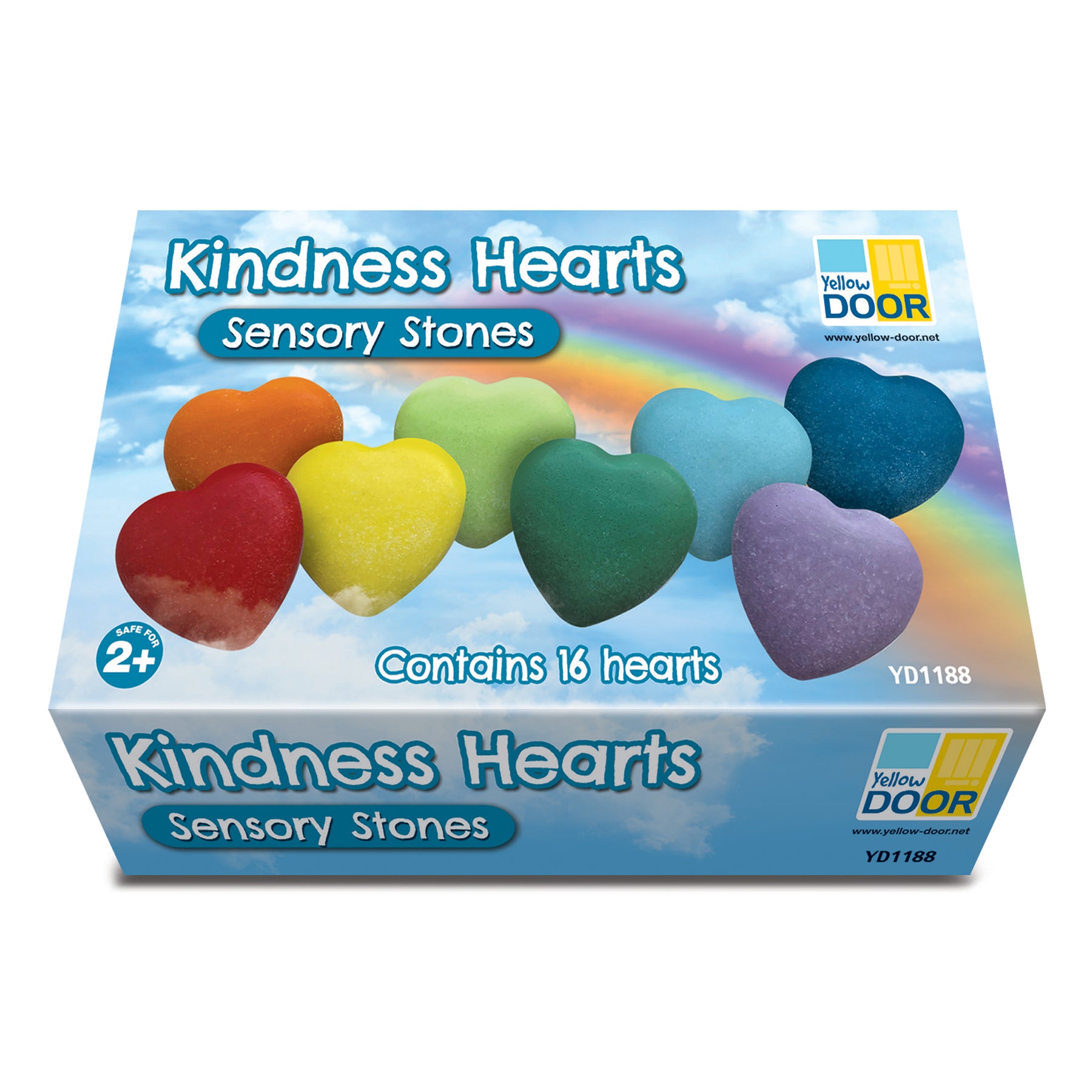 Kindness Hearts Tactile Stones