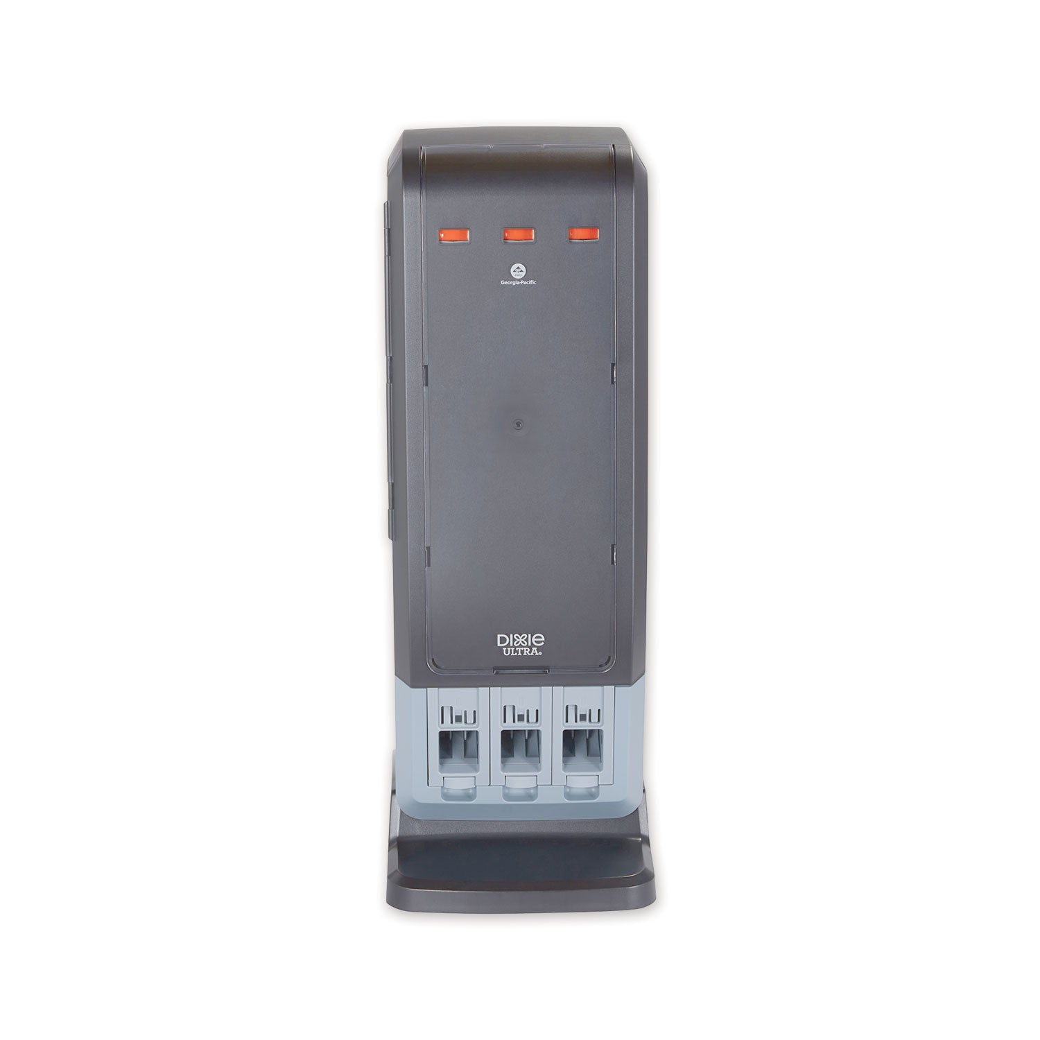SmartStock Tri-Tower Dispenser, Holds Forks/Knives/Spoons, 13.16 x 16.07 x 31.03, Black/Gray