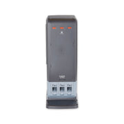 SmartStock Tri-Tower Dispenser, Holds Forks/Knives/Spoons, 13.16 x 16.07 x 31.03, Black/Gray