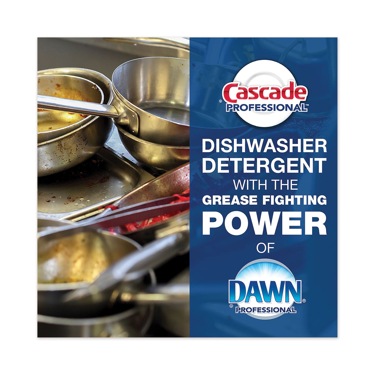 Cascade Professional Automatic Dishwasher Detergent Powder - For Dish - 75 oz (4.69 lb) - Fresh Scent - White - 1 Each