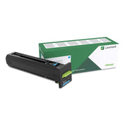 Lexmark Unison Original High Yield Laser Toner Cartridge, Cyan, 1 Each, 17,000 Page Yield
