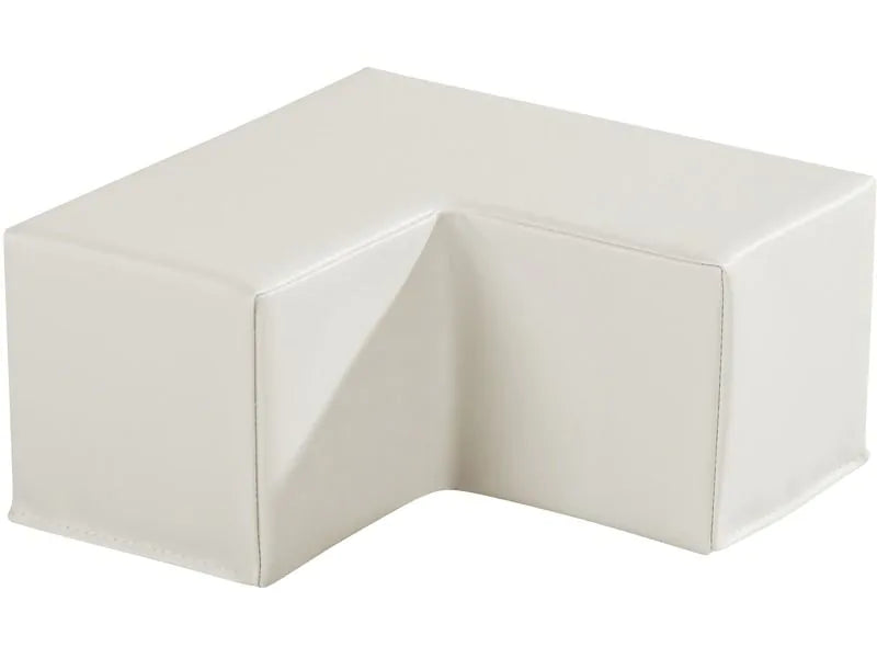 Mini Tiny Tot Modules Corner - Ivory, 11.8"L x 11.8"W x 5.9"H