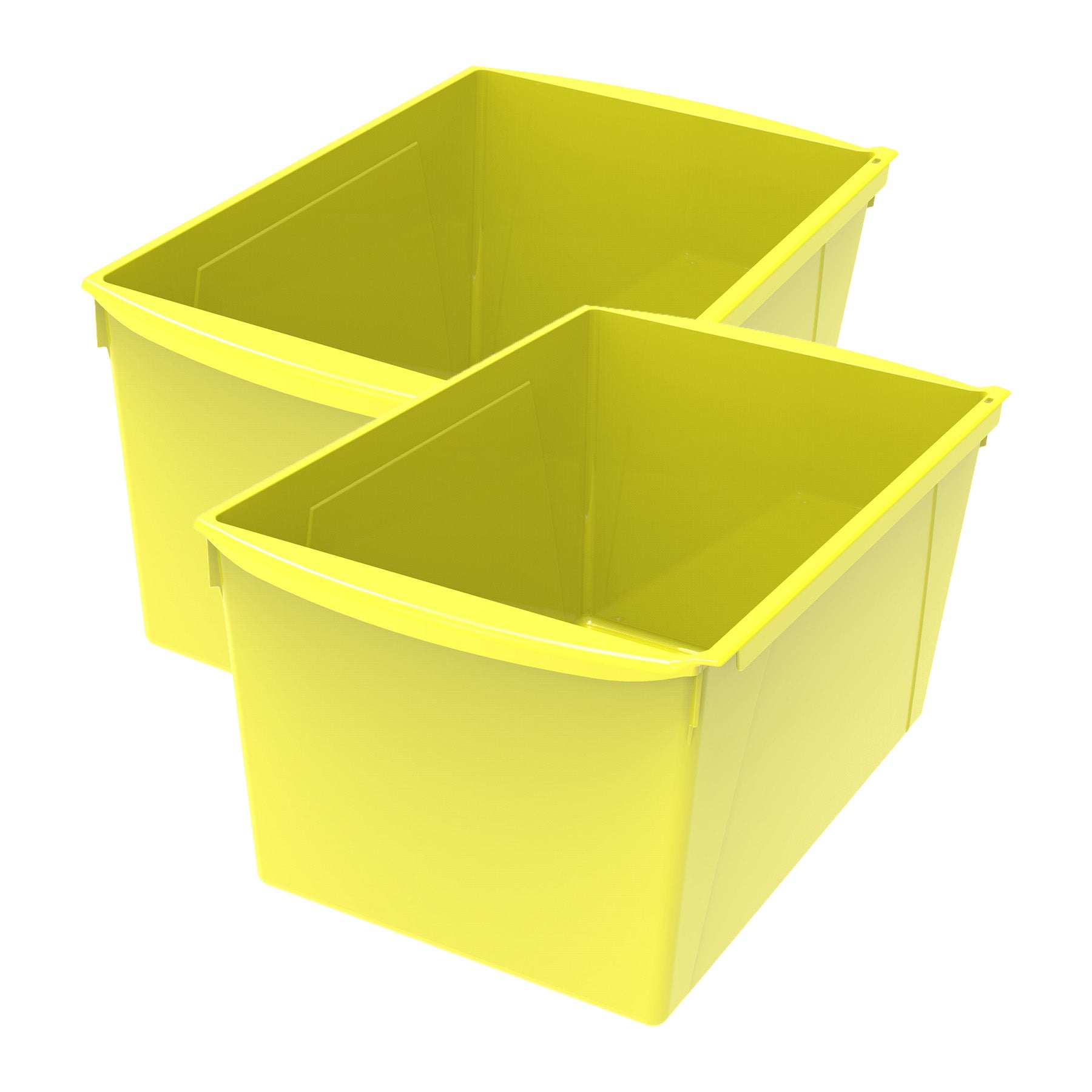 (2 EA) WIDE BOOK BIN YELLOW
