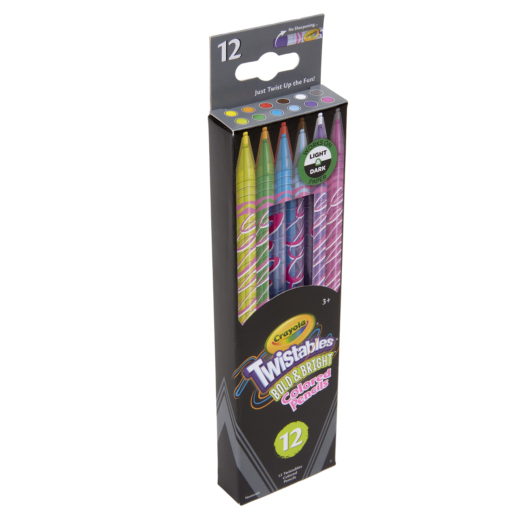 Bold & Bright Twistables Colored Pencils, 12 Count