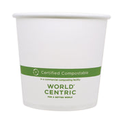 Paper Bowls, 24 oz, 4.4" Diameter x 4.4" h, White, 500/Carton