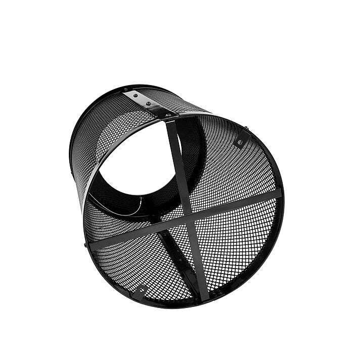 Alpine Industries Outdoor Diamond Steel Trash Can Frame, 36 Gallon, Black