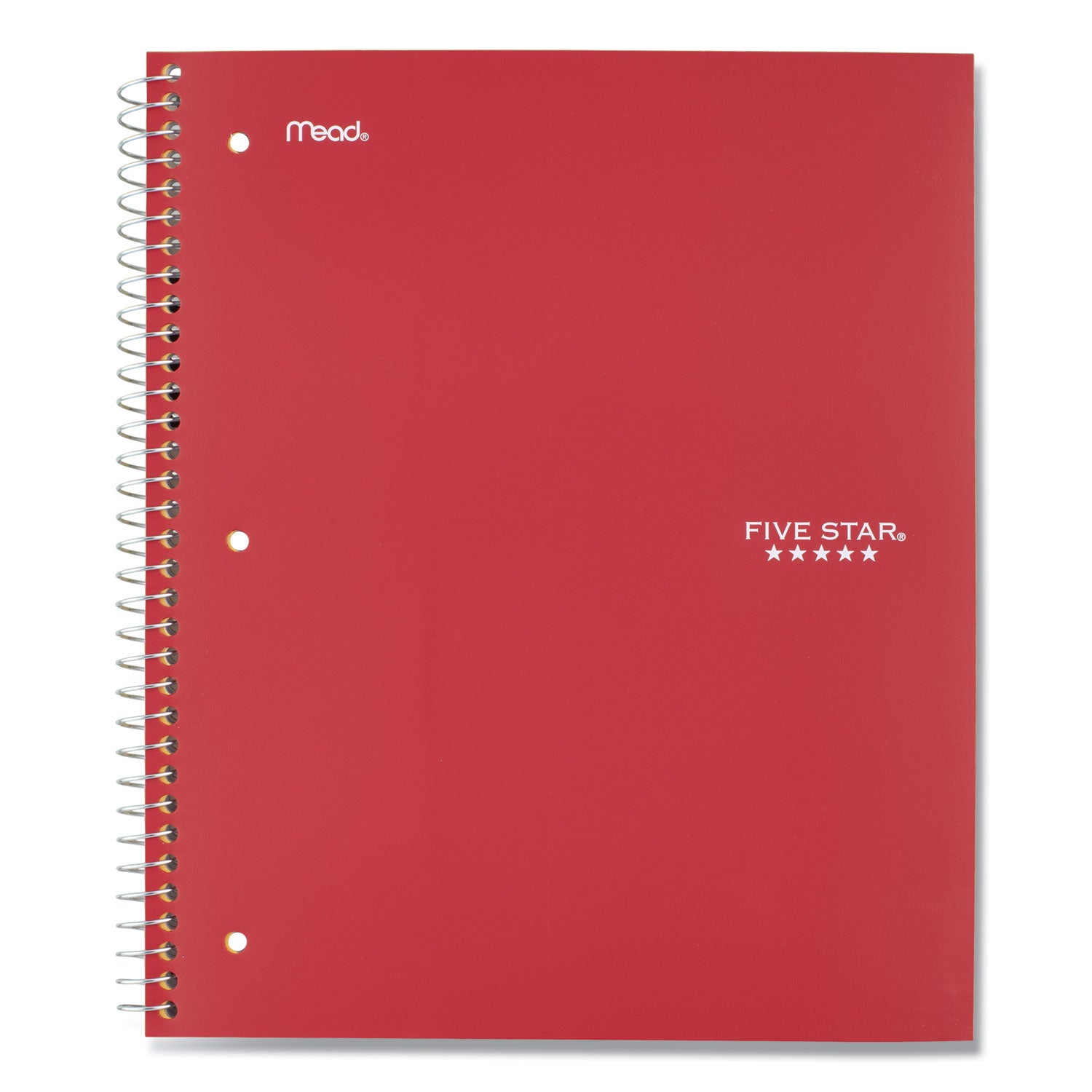 Wirebound Notebook, 5-Subject, Wide/Legal Rule, Randomly Assorted Cover Color (Set 6), (200) 10.5 x 8 Sheets