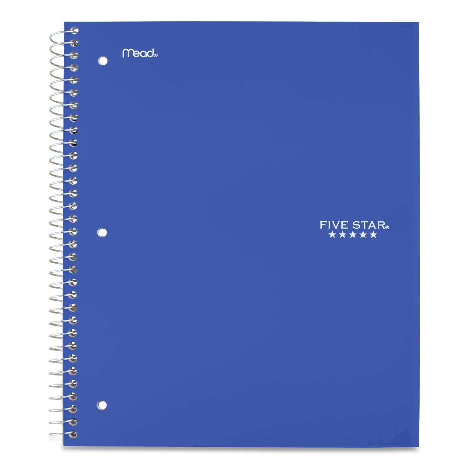 Wirebound Notebook, 5-Subject, Wide/Legal Rule, Randomly Assorted Cover Color (Set 6), (200) 10.5 x 8 Sheets