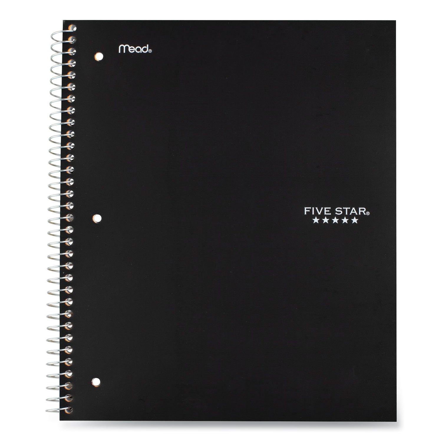 Wirebound Notebook, 5-Subject, Wide/Legal Rule, Randomly Assorted Cover Color (Set 6), (200) 10.5 x 8 Sheets