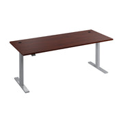 Bush Business Furniture Move 60 Series 72W x 30D Electric Height Adjustable Standing Desk in Hansen Cherry with Metallic Gray Base - 71.02" Width x 29.37" Depth x 47.69" Height