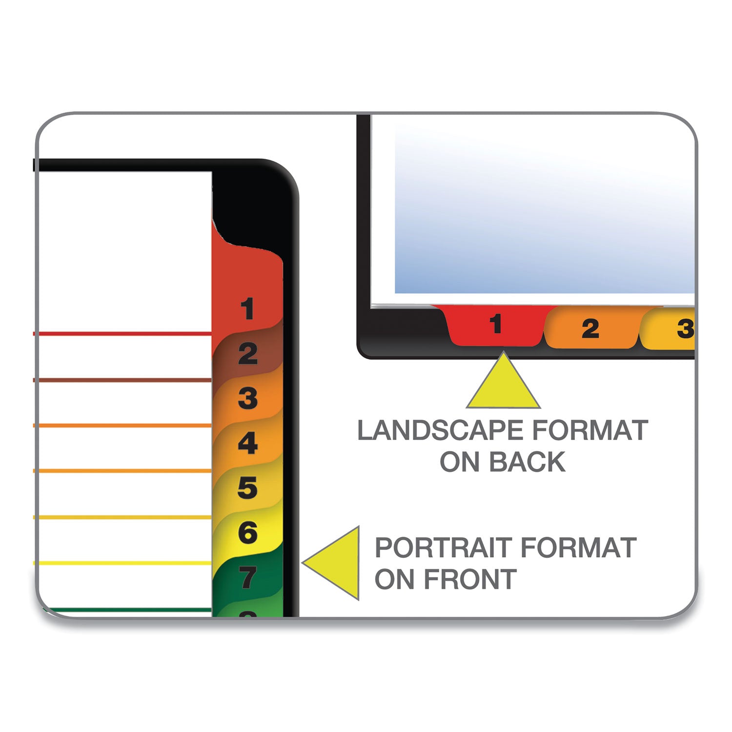 Cardinal OneStep Daily Index System, 31 Dividers, 1 Set, Letter Size, White with Multicolor Mylar Tabs, 3-Hole Punched, Reinforced Tabs and Edges