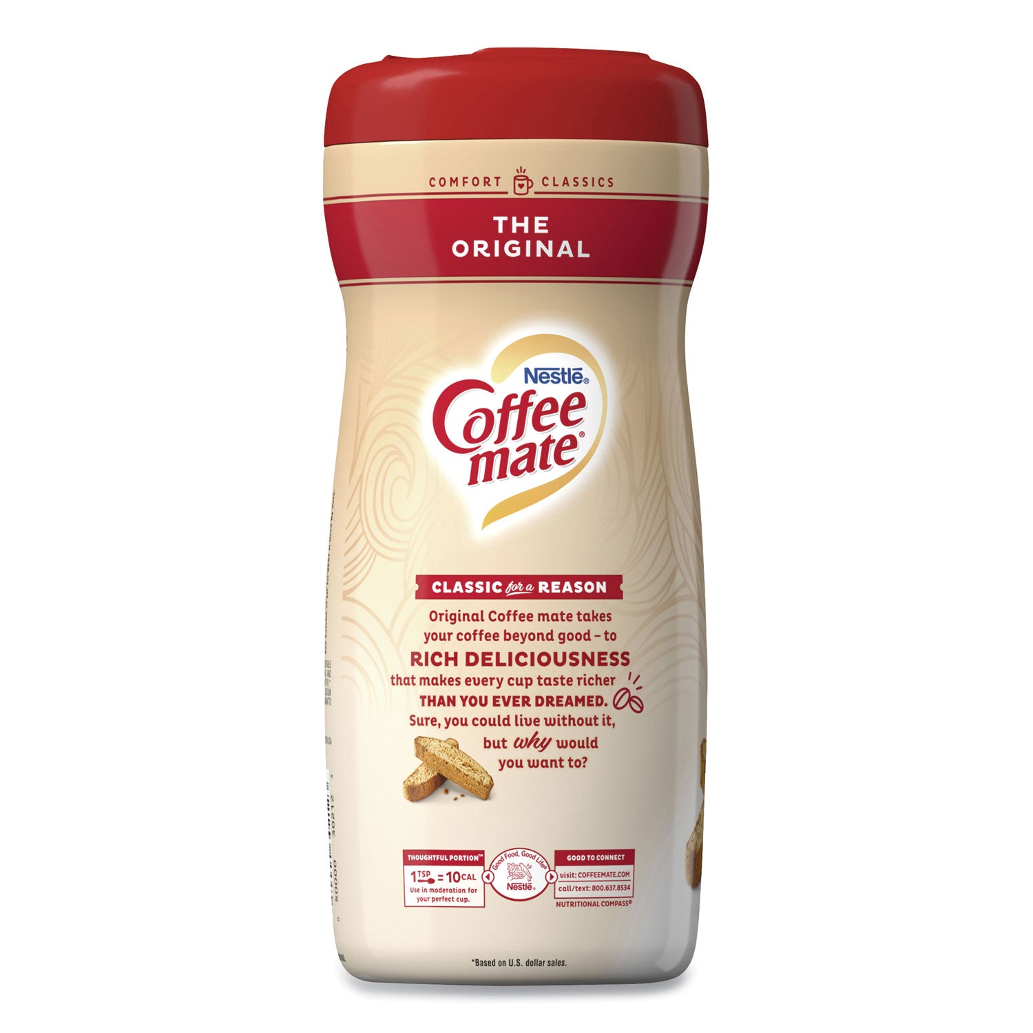 Coffee mate Original Powdered Creamer Canister - Gluten-Free - Original Flavor - 1.37 lb (22 oz) - 1 Each