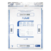 ControlTek TripLOK High-Performing Security Bags - 24" Length x 20" Width - Seal Closure - Clear - Polyethylene - Cash, Bill, Deposit - 50/Pack - 5 / Carton