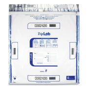 ControlTek TripLOK High-Performing Security Bags - 20" Length x 20" Width - Seal Closure - Clear - Polyethylene - Cash, Bill, Deposit - 50/Pack - 5 / Carton